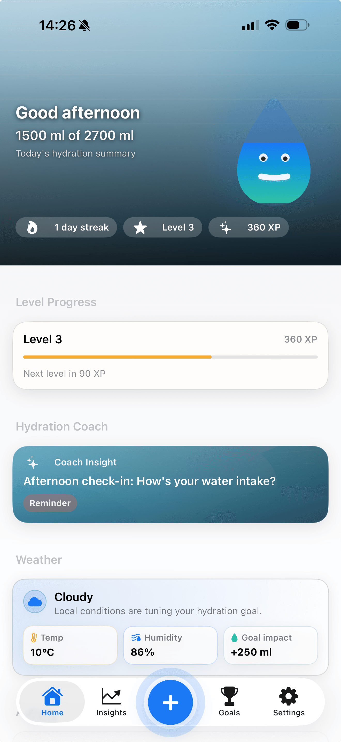 Thirsty.ai Dashboard
